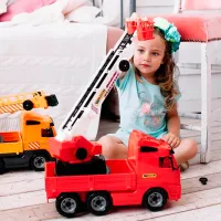 Грузовик Polеsie PowerTruck fire engine 8787 / / Серый Красный photo 8