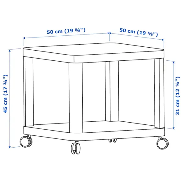 Măsuță de cafea Ikea Tingby 5444903 White photo 4