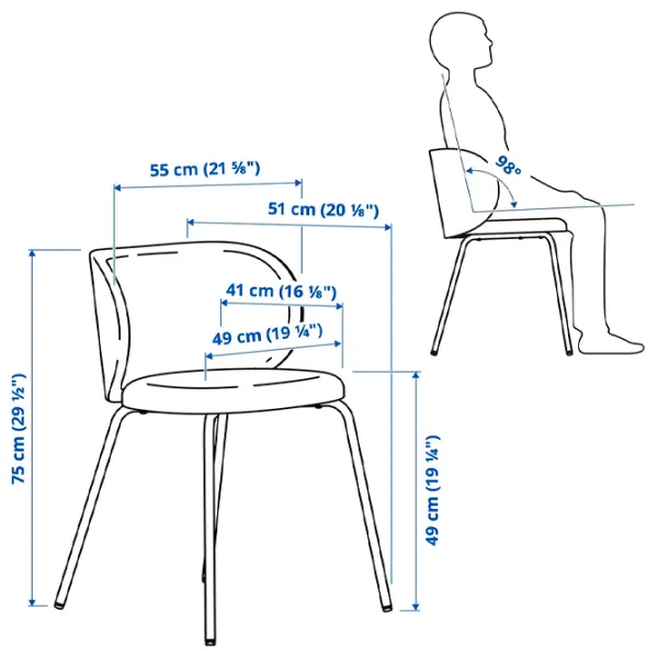 Обеденные стол со стульями Ikea Ekedalen/Krylbo/Tonerud Прямоугольная / ДСП / Белый photo 4