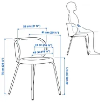 Обеденные стол со стульями Ikea Ekedalen/Krylbo/Tonerud Прямоугольная / ДСП / Белый photo 4