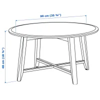 Măsuță de cafea Ikea Kragsta 5317664 Black photo 7
