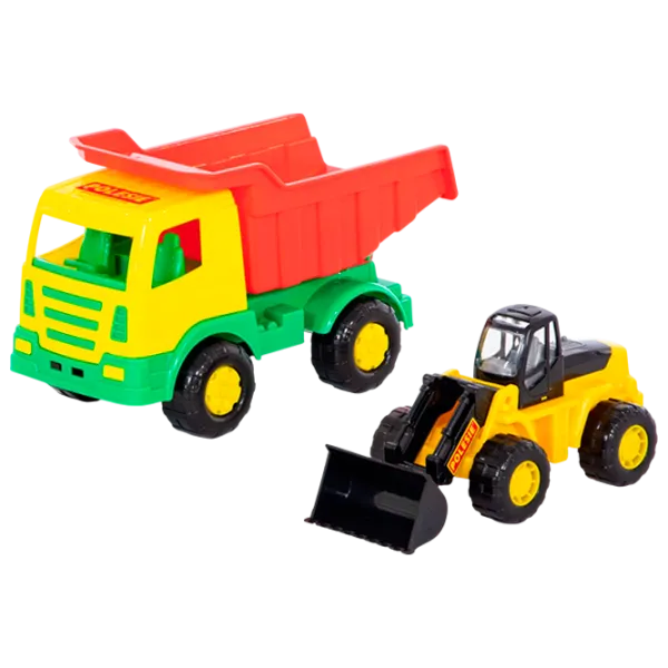 Camion Polеsie Miraj+Tractor 46840  / / Black Multicolor photo 1 Camion Polеsie Miraj+Tractor 46840  / / Black Multicolor photo 1