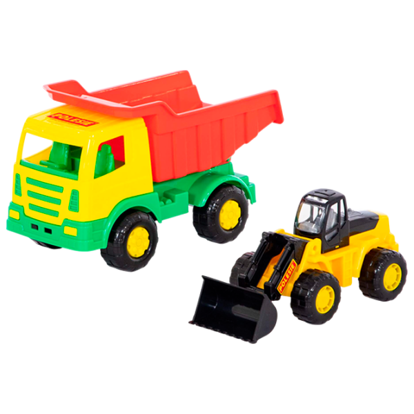 Camion Polеsie Miraj+Tractor 46840  / / Black Multicolor photo 1 Camion Polеsie Miraj+Tractor 46840  / / Black Multicolor photo 1
