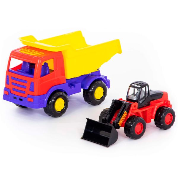 Camion Polеsie Miraj+Tractor 46840  / / Black Multicolor photo 5 Camion Polеsie Miraj+Tractor 46840  / / Black Multicolor photo 5