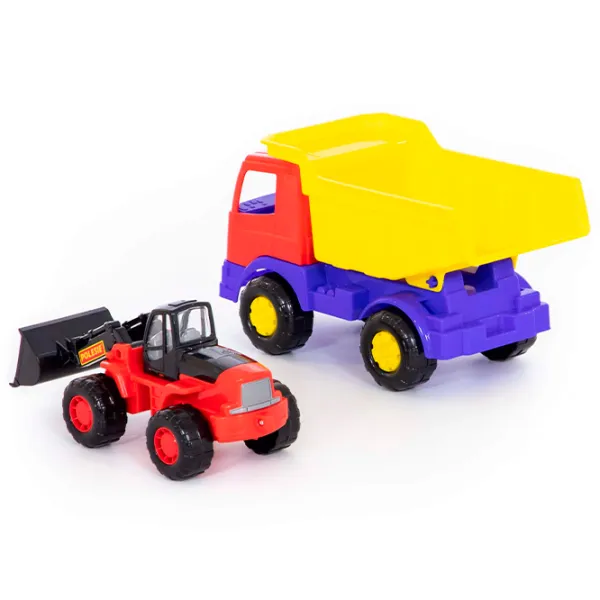 Camion Polеsie Miraj+Tractor 46840  / / Black Multicolor photo 6 Camion Polеsie Miraj+Tractor 46840  / / Black Multicolor photo 6