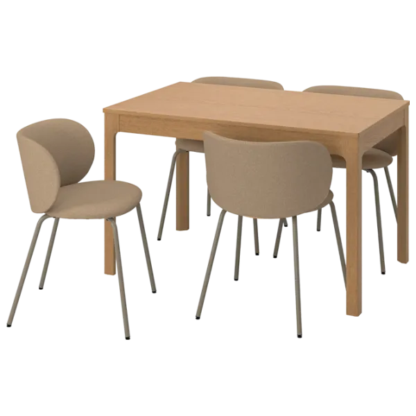 Обеденные стол со стульями Ikea Ekedalen/Krylbo/Tonerud Прямоугольная / ДСП / Wood photo 1