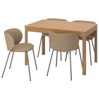 Обеденные стол со стульями Ikea Ekedalen/Krylbo/Tonerud Прямоугольная / ДСП / Wood