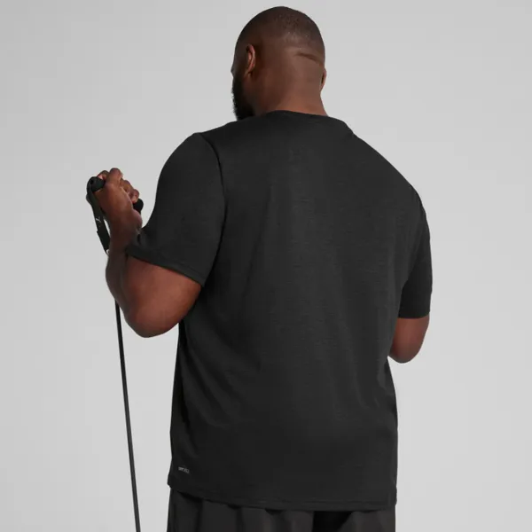 Футболка для мужчин Puma M Tad Essentials Heather Left Chest Logo Tee 100% полиэстер / Черный photo 4 Футболка для мужчин Puma M Tad Essentials Heather Left Chest Logo Tee 100% полиэстер / Черный photo 4