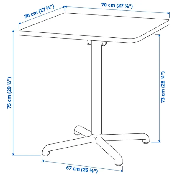 Обеденные стол со стульями Ikea Stensele/Lidas Квадратная / ДСП / Черный photo 3