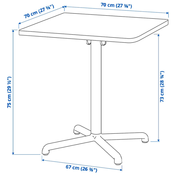 Обеденные стол со стульями Ikea Stensele/Lidas Квадратная / ДСП / Черный photo 3