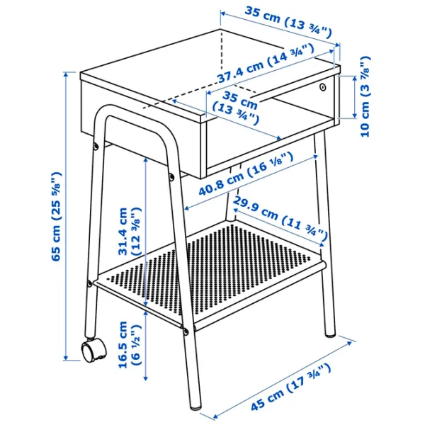 Măsuță de cafea Ikea Setskog 5305549 Black photo 6