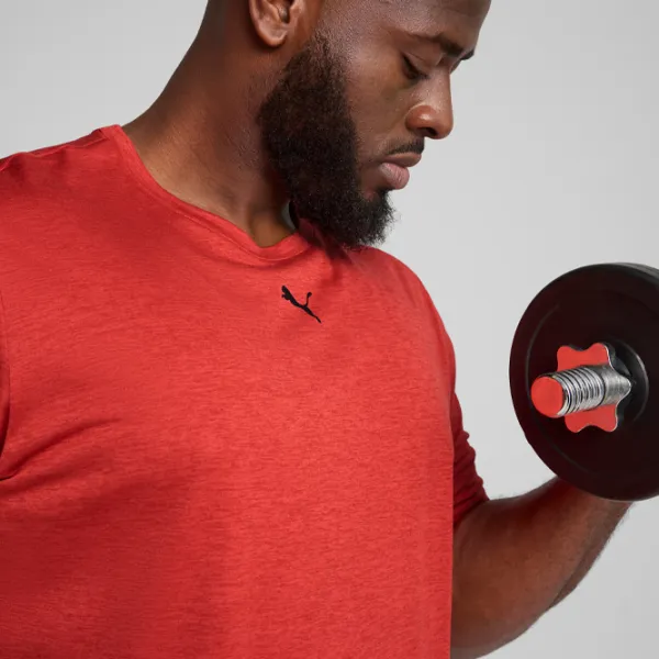 Футболка для мужчин Puma M Tad Essentials Heather Left Chest Logo Tee 100% полиэстер / Красный photo 6 Футболка для мужчин Puma M Tad Essentials Heather Left Chest Logo Tee 100% полиэстер / Красный photo 6