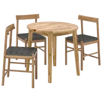 Set masă și scaune Ikea Nackanas Rotundă / Lemn / Wood