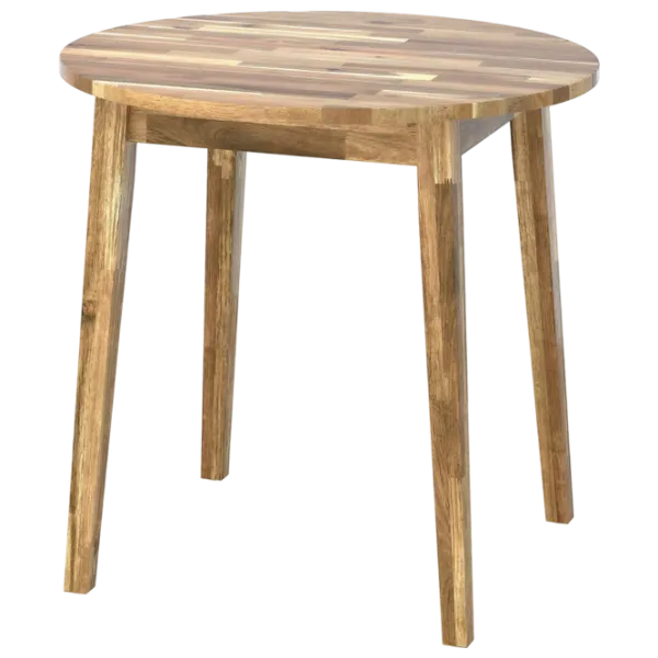 Set masă și scaune Ikea Nackanas Rotundă / Lemn / Wood photo 3