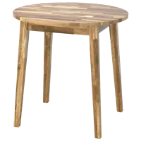 Обеденные стол со стульями Ikea Nackanas Круглая / Дерево / Wood photo 3