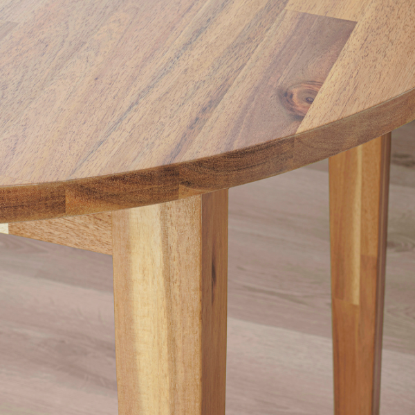 Set masă și scaune Ikea Nackanas Rotundă / Lemn / Wood photo 5