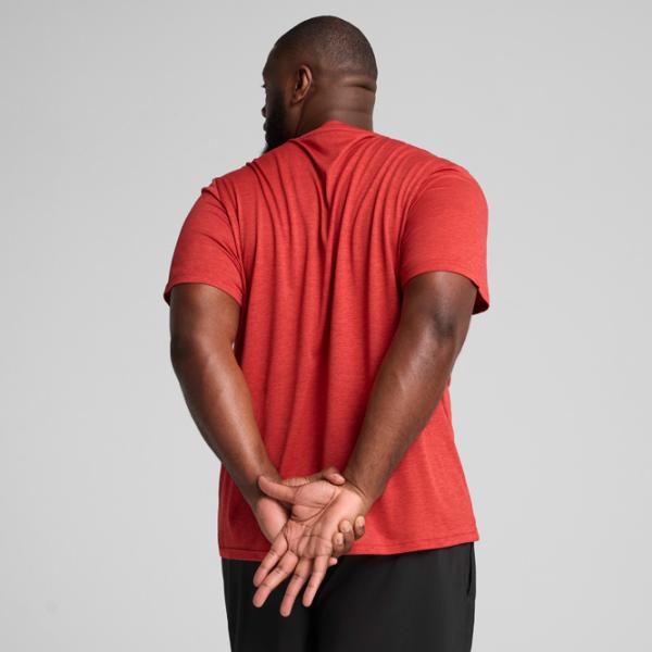 Футболка для мужчин Puma M Tad Essentials Heather Left Chest Logo Tee 100% полиэстер / Красный photo 4