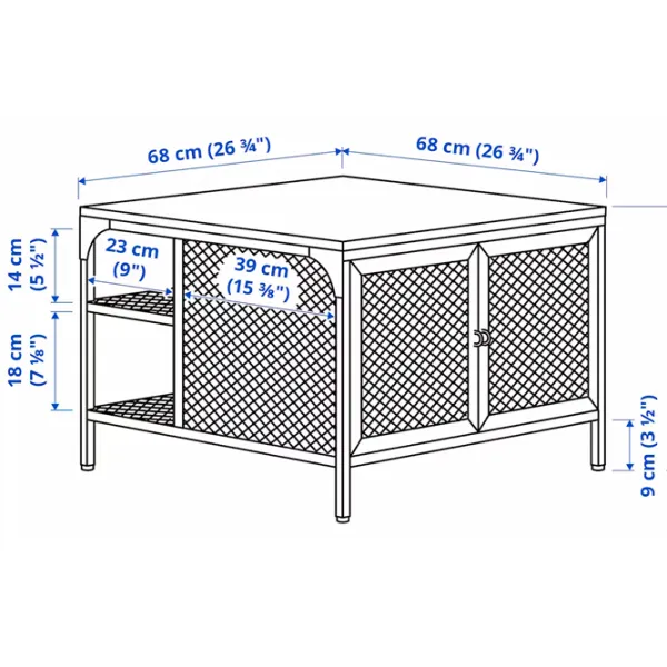 Măsuță de cafea Ikea Fjallbo 5736745 Black photo 6