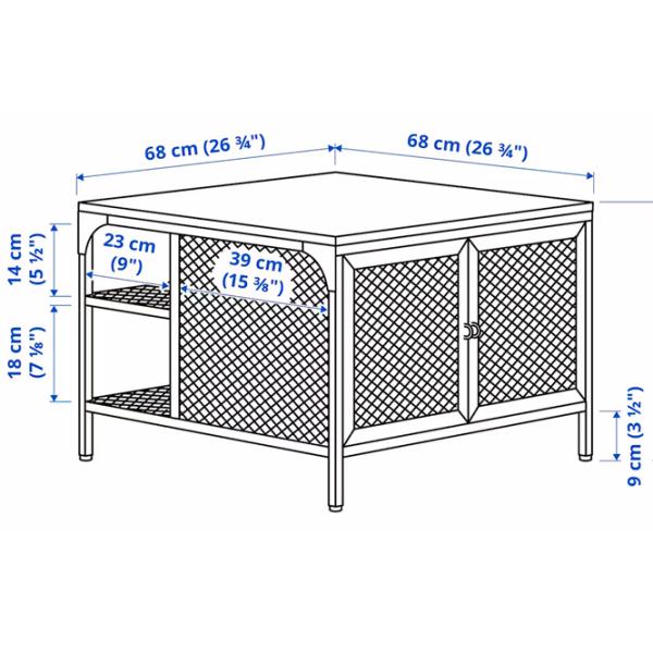 Măsuță de cafea Ikea Fjallbo 5736745 Black photo 6