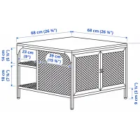 Măsuță de cafea Ikea Fjallbo 5736745 Black photo 6