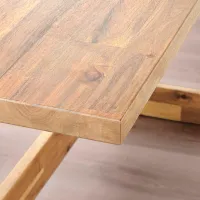 Обеденные стол со стульями Ikea Nackanas/Bergmund/Nykvarn Прямоугольная / Дерево / Wood photo 5
