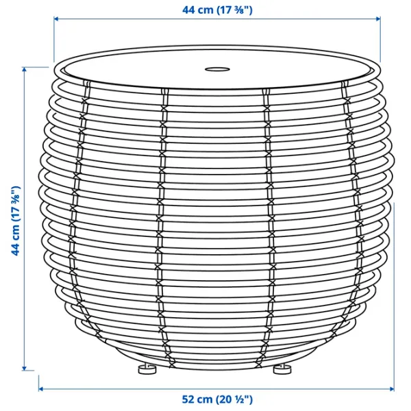 Măsuță de cafea Ikea Falskar 5634214 Brown photo 6