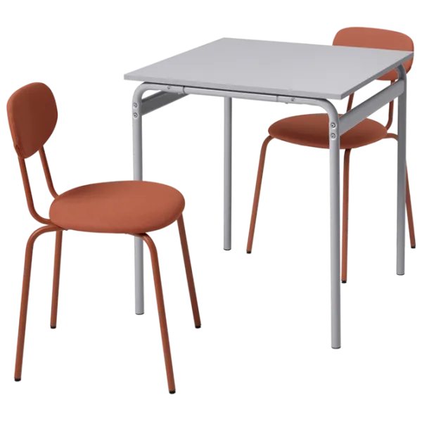 Set masă și scaune Ikea Grasala/Ostano/Remmarn Pătrată / PAL / Gray photo 1