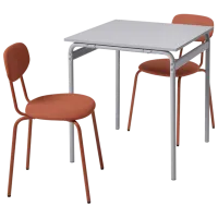 Set masă și scaune Ikea Grasala/Ostano/Remmarn Pătrată / PAL / Gray