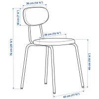 Обеденные стол со стульями Ikea Grasala/Ostano/Remmarn Квадратная / ДСП / Серый photo 4