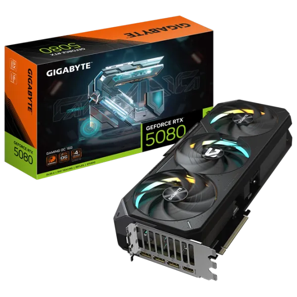 Placă video Gigabyte GeForce RTX 5080 Gaming OC PCI Express x16 5.0 / 16 GB photo 9