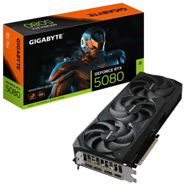Placă video Gigabyte GeForce RTX 5080 WindForce OC SFF PCI Express x16 5.0 / 16 GB photo 10