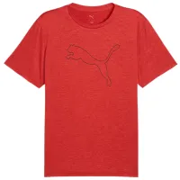 Tricou pentru bărbați Puma M Tad Essential Heather Logo Tee 100% poliester / Red