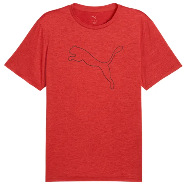 Tricou pentru bărbați Puma M Tad Essential Heather Logo Tee 100% poliester / Red photo 1 Tricou pentru bărbați Puma M Tad Essential Heather Logo Tee 100% poliester / Red photo 1