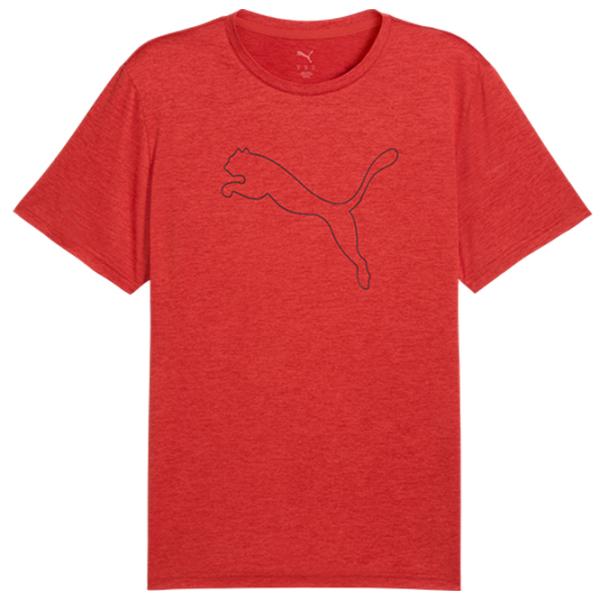 Tricou pentru bărbați Puma M Tad Essential Heather Logo Tee 100% poliester / Red photo 1 Tricou pentru bărbați Puma M Tad Essential Heather Logo Tee 100% poliester / Red photo 1