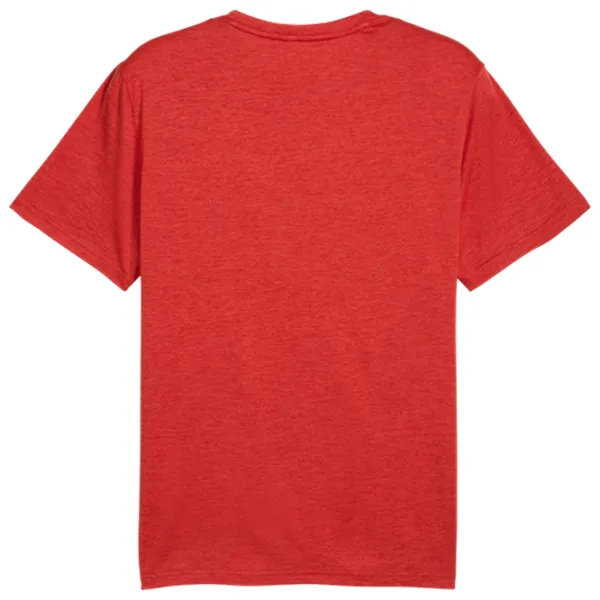 Tricou pentru bărbați Puma M Tad Essential Heather Logo Tee 100% poliester / Red photo 2 Tricou pentru bărbați Puma M Tad Essential Heather Logo Tee 100% poliester / Red photo 2
