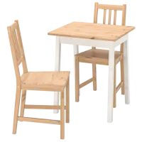Обеденные стол со стульями Ikea Pinntorp Квадратная / Дерево / Wood