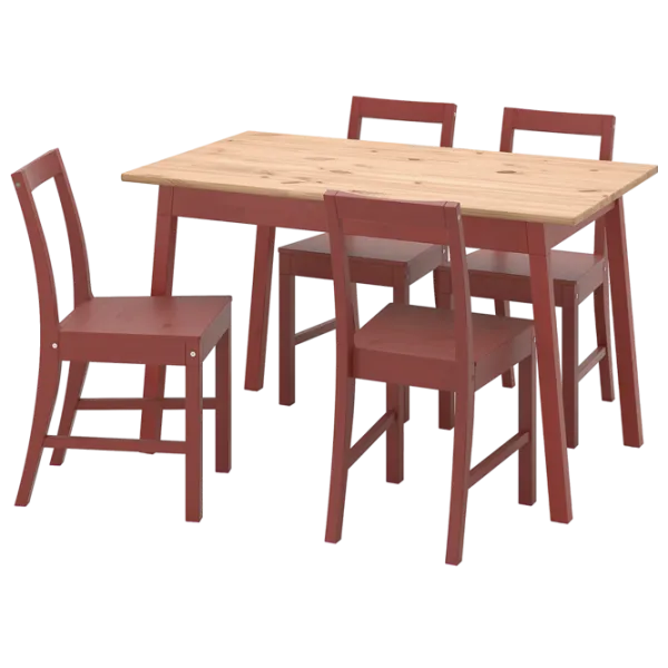 Обеденные стол со стульями Ikea Pinntorp Квадратная / Дерево / Wood photo 1 Обеденные стол со стульями Ikea Pinntorp Квадратная / Дерево / Wood photo 1