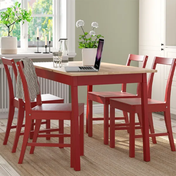 Обеденные стол со стульями Ikea Pinntorp Квадратная / Дерево / Wood photo 7 Обеденные стол со стульями Ikea Pinntorp Квадратная / Дерево / Wood photo 7