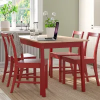 Set masă și scaune Ikea Pinntorp Pătrată / Lemn / Wood photo 7