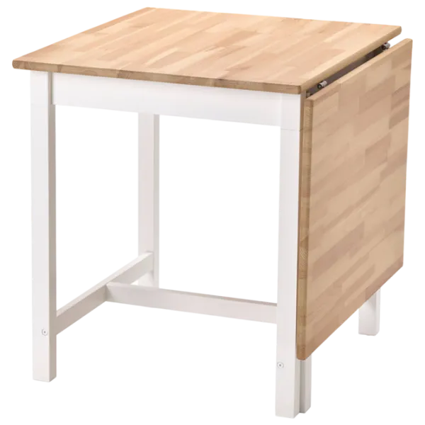 Set masă și scaune Ikea Pinntorp Dreptunghiulară / Lemn / White photo 3