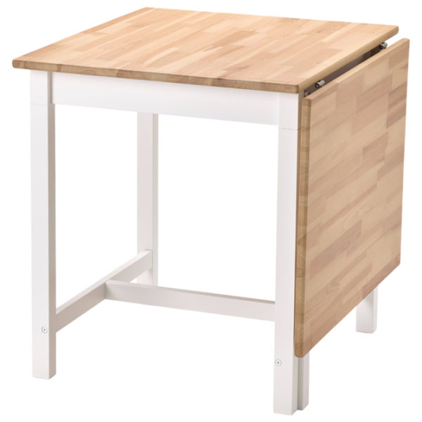 Set masă și scaune Ikea Pinntorp Dreptunghiulară / Lemn / White photo 3