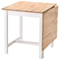 Set masă și scaune Ikea Pinntorp Dreptunghiulară / Lemn / White photo 3