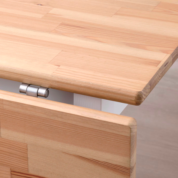 Set masă și scaune Ikea Pinntorp Dreptunghiulară / Lemn / White photo 6