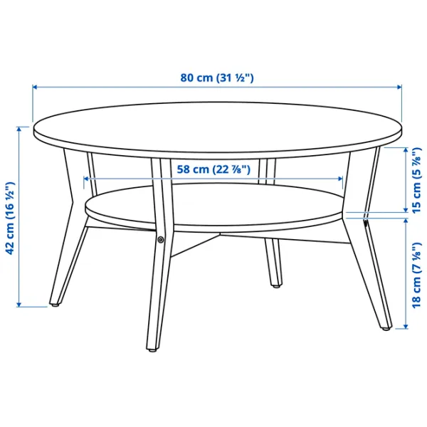 Măsuță de cafea Ikea Jakobsfors 5671390 Brown photo 5