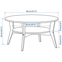 Măsuță de cafea Ikea Jakobsfors 5671390 Brown photo 5