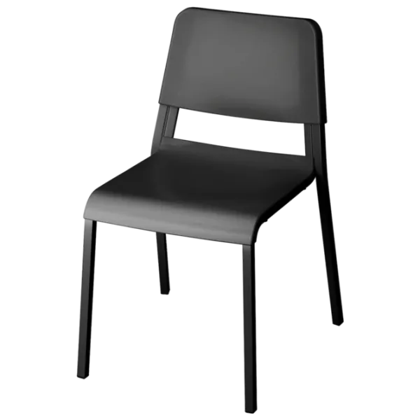 Set masă și scaune Ikea Norberg/Teodores Dreptunghiulară / PAL / Black photo 2