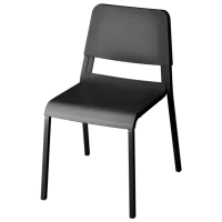 Set masă și scaune Ikea Norberg/Teodores Dreptunghiulară / PAL / Black photo 2