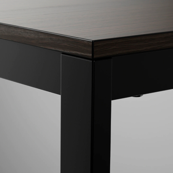 Set masă și scaune Ikea Norberg/Teodores Dreptunghiulară / PAL / Black photo 4