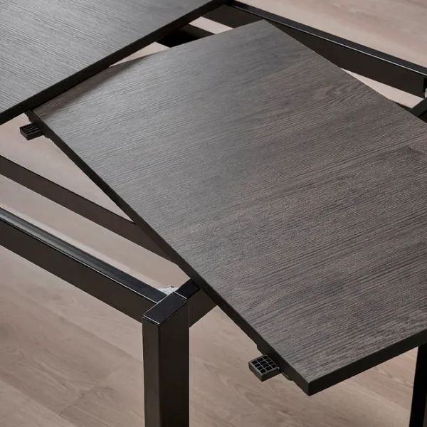 Set masă și scaune Ikea Norberg/Teodores Dreptunghiulară / PAL / Black photo 5