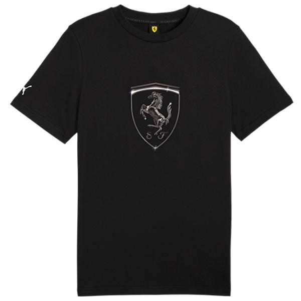 Tricou pentru bărbați Puma Ferrari Race Tonal Big Shield Tee 100% bumbac / Black photo 1